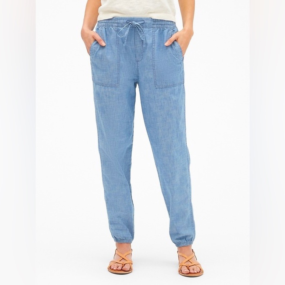 GAP Utility Light Blue Drawstring Joggers Women’s Size Small